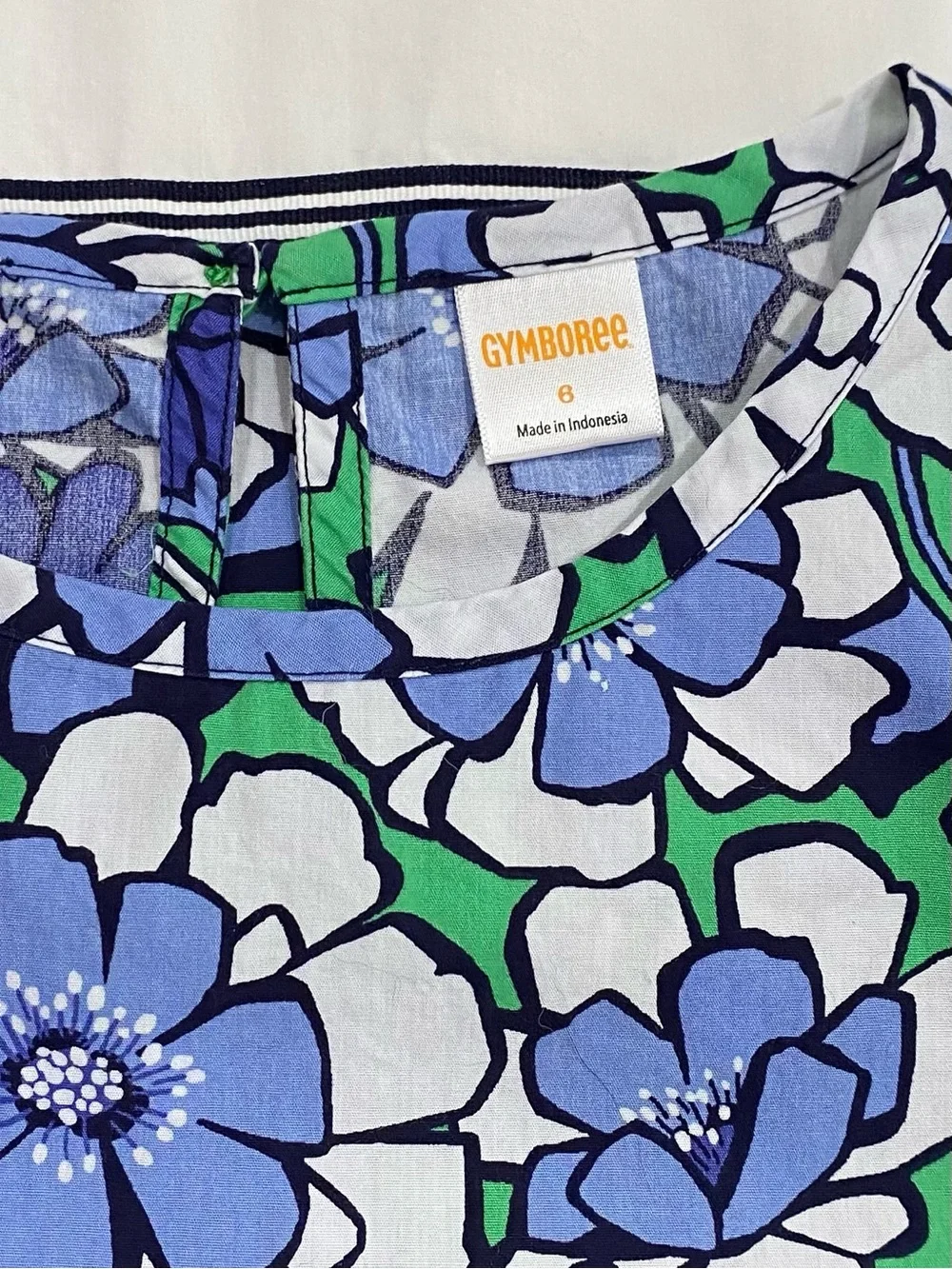 Gymboree Girls ‘Spring Prep’ Blue, Green and White Floral Pant Set Size 5/6